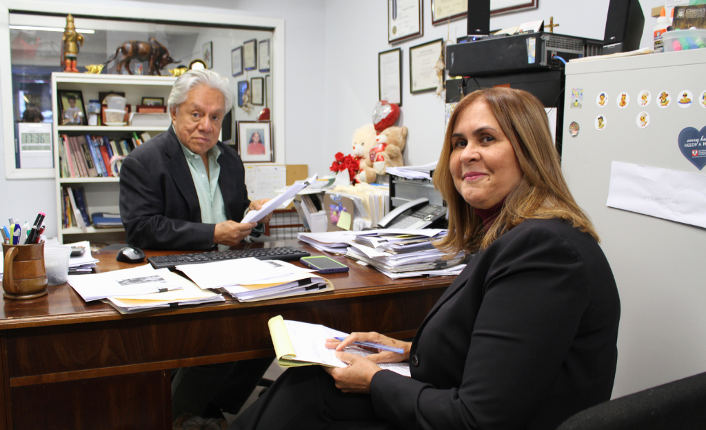 Franklin and Maricela, F&P Business Center team